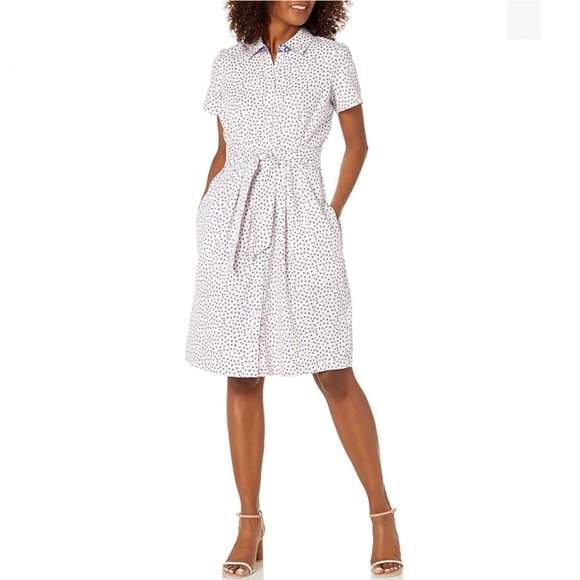 Foxcroft Vienna Demure Dots Shirtdress - Picture 8 of 9
